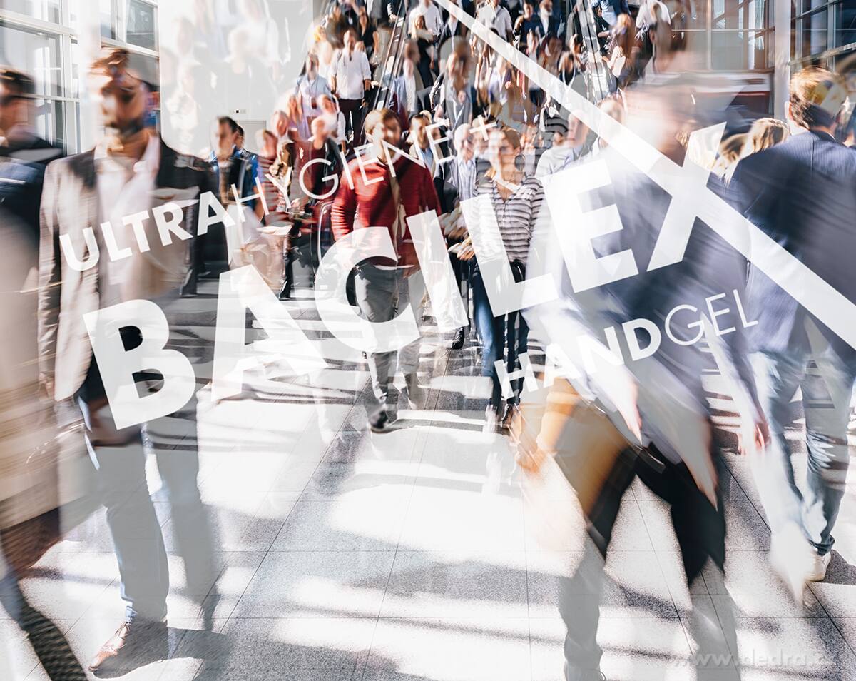 SADA 2+1 ZDARMA čisticí gel na ruce pro ženy, 70 % alkoholu, BACILEX® ultraHYGIENE+ – náhled 4 | Grand Móda