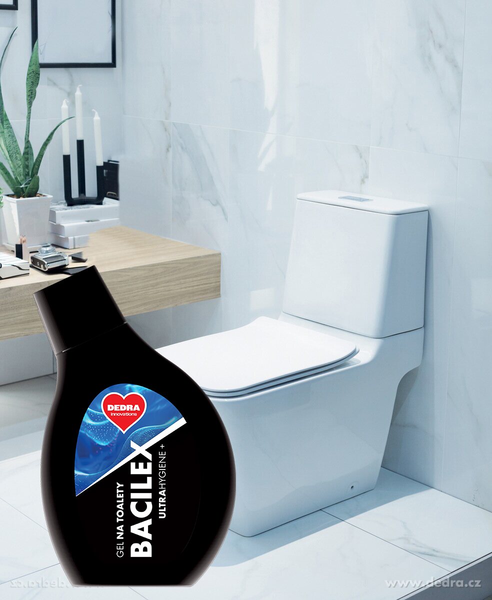 BACILEX, extra hustý gel na WC mísu, hygienická čistota bez chlóru – náhled 2 | Grand Móda