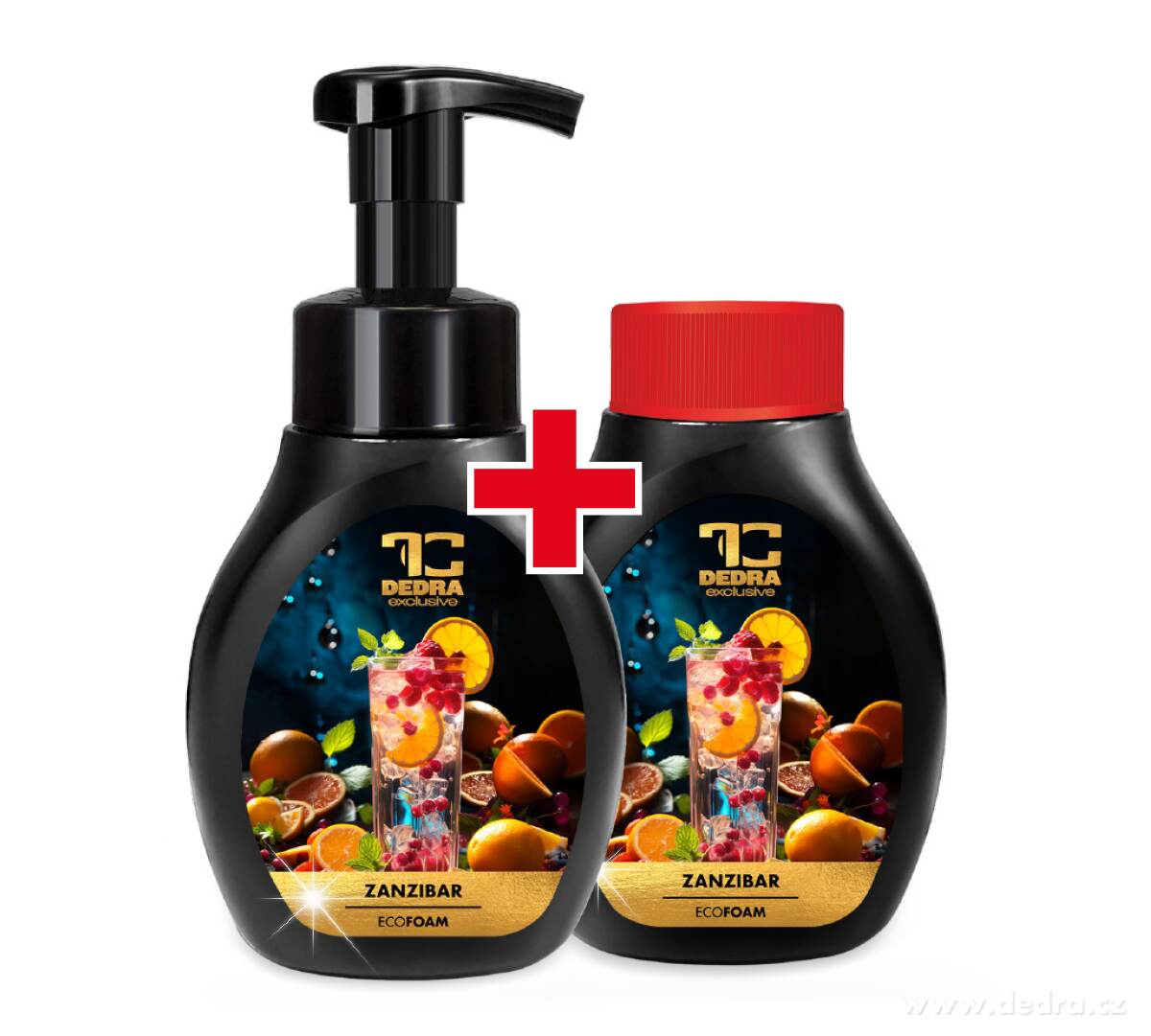 ZANZIBAR, šetrné pěnové mýdlo na ruce & tělo, 2×300 ml, výhodná sada 2 ks