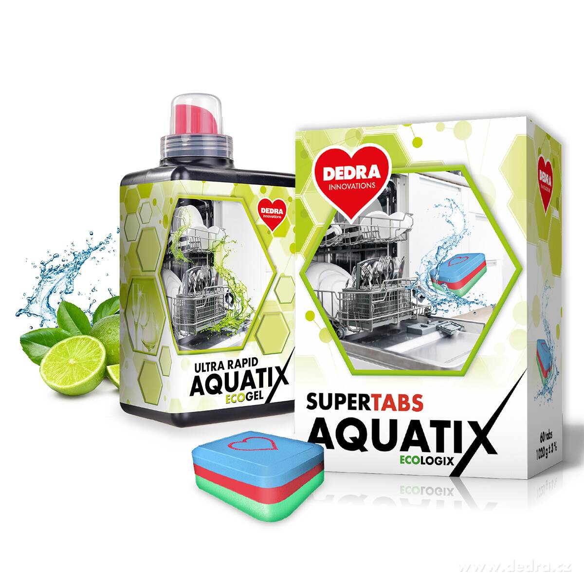 SADA 1+1, AQUATIX gel + tablety do myčky, 120 mytí