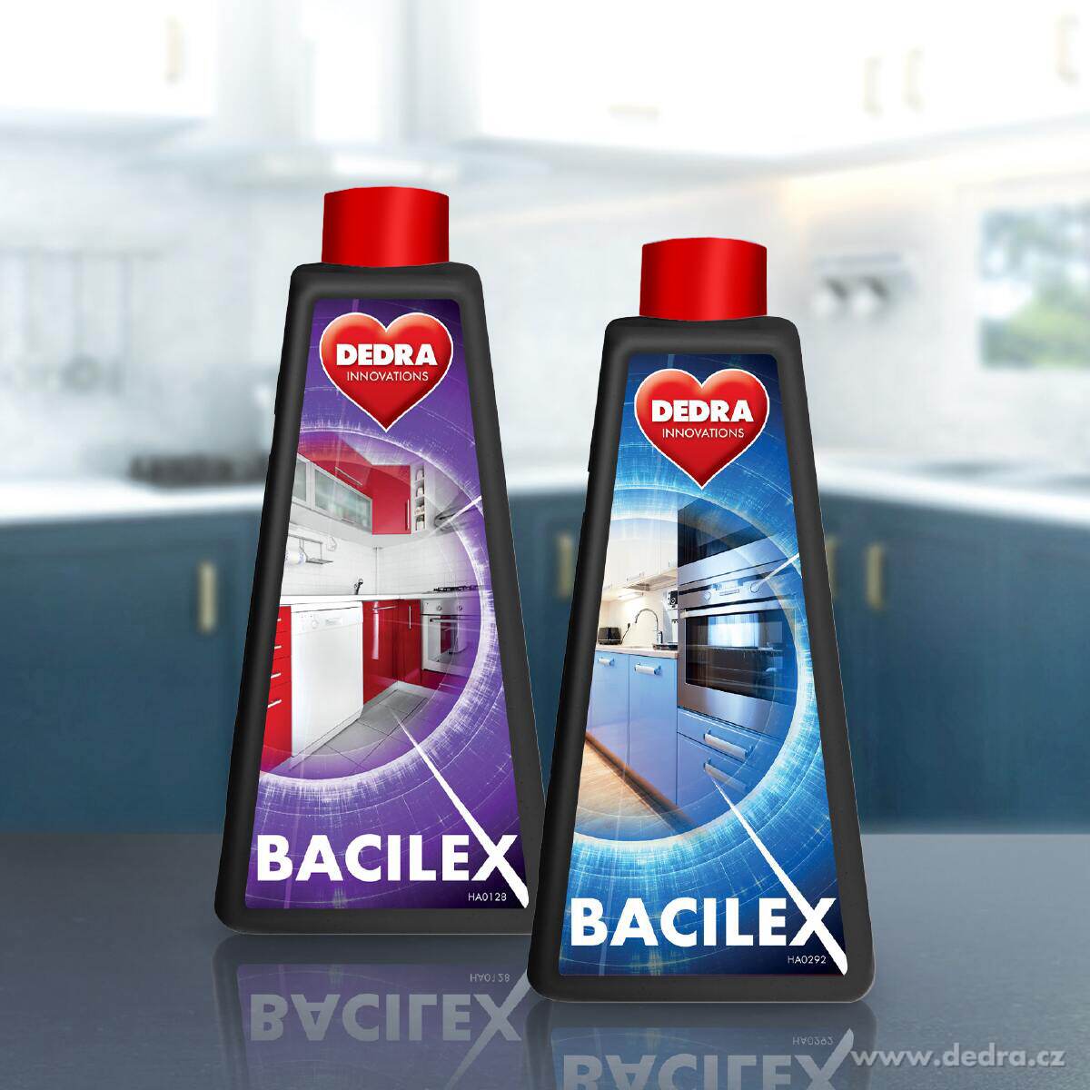 2 ks BACILEX® s vysokým obsahem alkoholu 70 %, náhradní náplně, bez rozprašovače – náhled 2 | Grand Móda