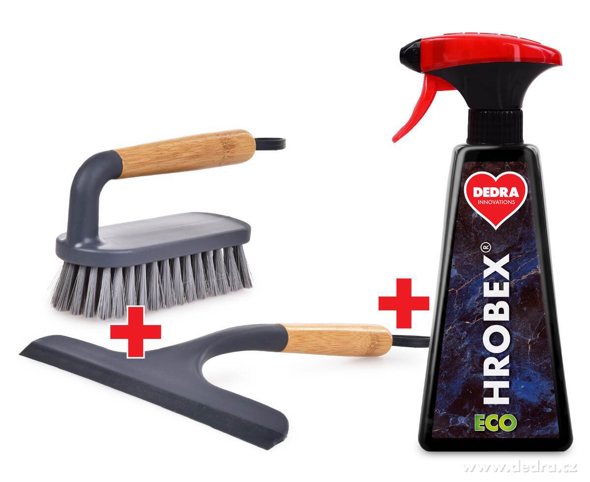 HROBEX 2+1 ZDARMA, Čistič, kartáč a stěrka na údržbu pietních míst | Kámen a hroby | Grand Móda