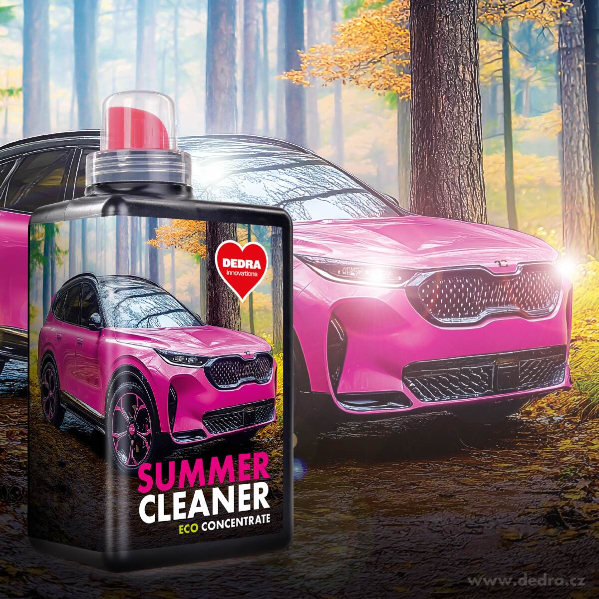 SUMMER CLEANER | Parfemovan├Ż koncentr├ít ÔÇô letn├ş sm─Ťs do ost┼Öikova─Ź┼» | 1ÔÇ»L - obr├ízek 2 | Autokosmetika | Grand M├│da