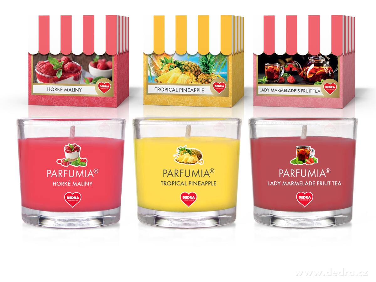 DELICATES | sada 3 votivn├şch sv├ş─Źek C | PARFUMIA┬« | 3├Ś55 ml - hlavn├ş obr├ízek | Delicates | Grand M├│da