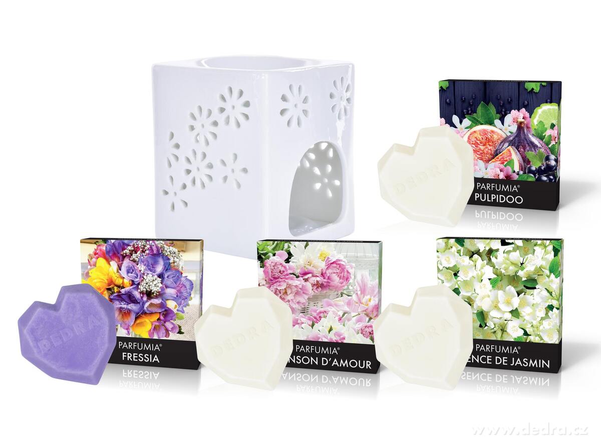 AROMALAMPA ZDARMA | sada 4 s├│jov├Żch vosk┼» | PARFUMIA┬« LEGENDS - hlavn├ş obr├ízek | Aromalampy | Grand M├│da