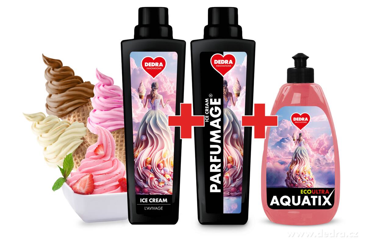 2+1 ZDARMA | ICE CREAM | aviv├í┼ż + parf├ęm na pran├ş + koncentr├ít na n├ídob├ş - hlavn├ş obr├ízek | V├Żhodn├ę sady drogerie ­čĺŁ | Grand M├│da