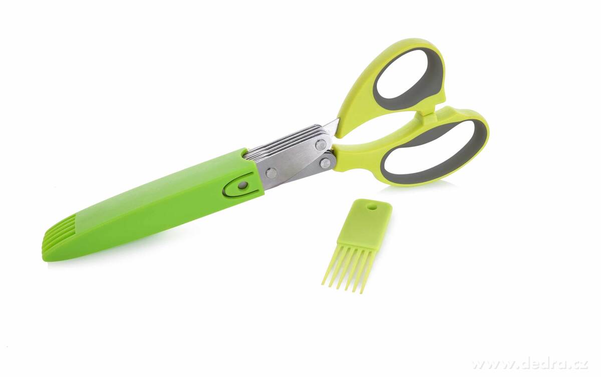 BYLINKÁTOR, nůžky na bylinky s 5 břity + čistítko a kryt – náhled 2 | Grand Móda
