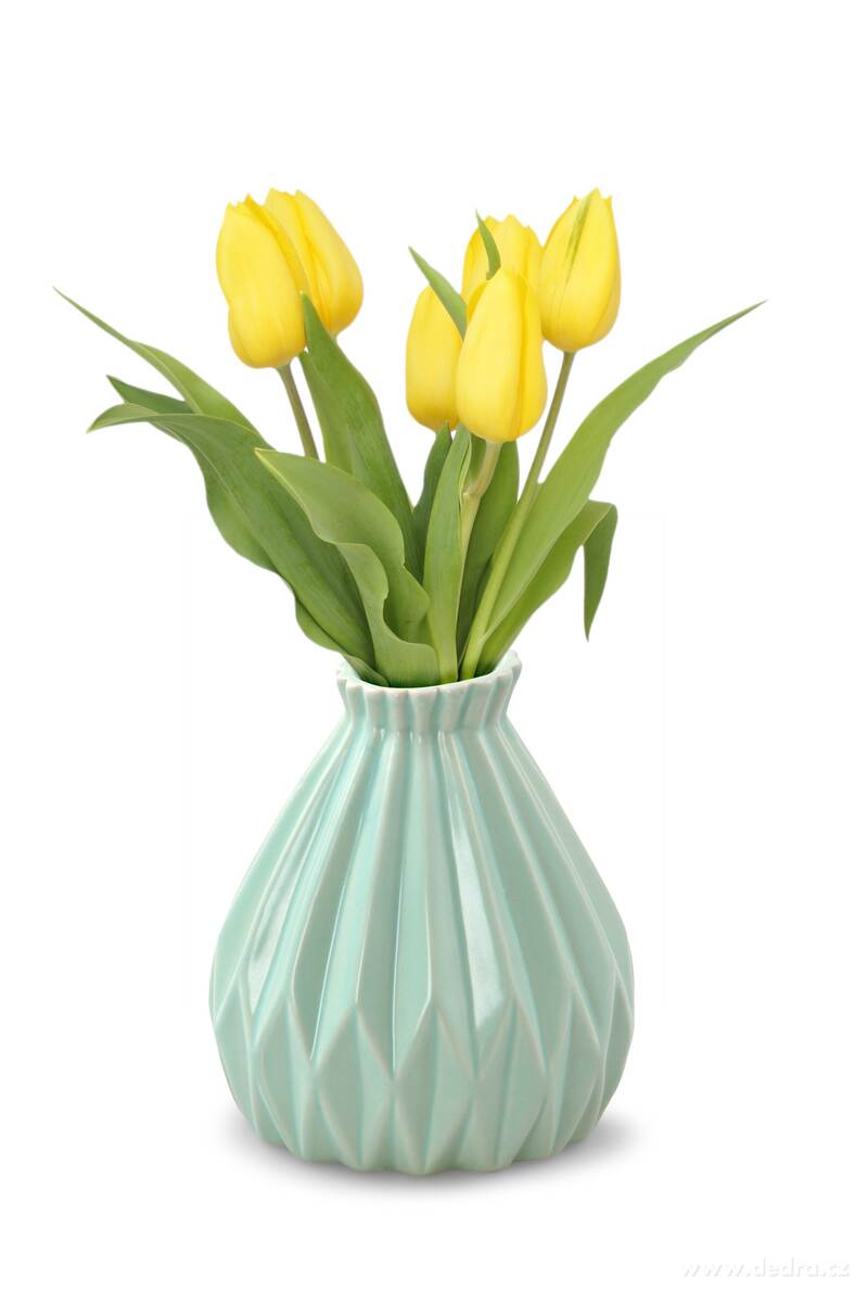 14 cm dekorativní váza, keramická reliéfní – náhled 2 | Grand Móda