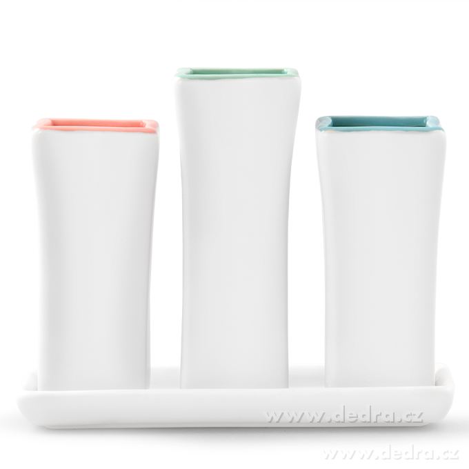 3 ks keramická váza, na keram. podstavci – náhled 2 | Grand Móda