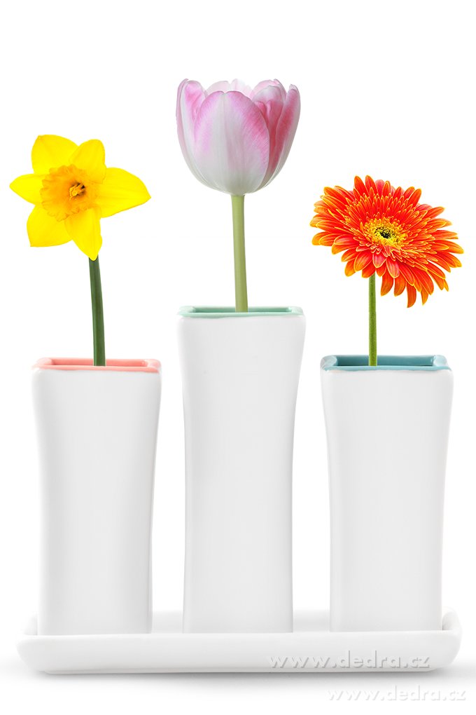 3 ks keramická váza, na keram. podstavci – náhled 6 | Grand Móda