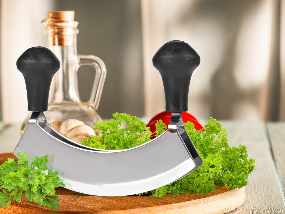 GOURMET, XL kolébkový dvojnůž na bylinky a sekání potravin – náhled 3 | Grand Móda