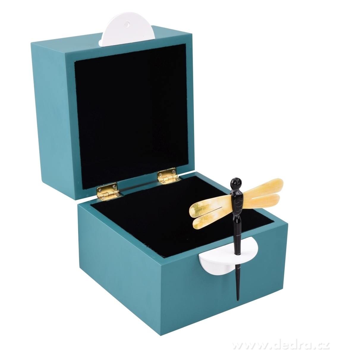 Dekorativní šperkovnice, kazeta s vážkou – náhled 2 | Grand Móda