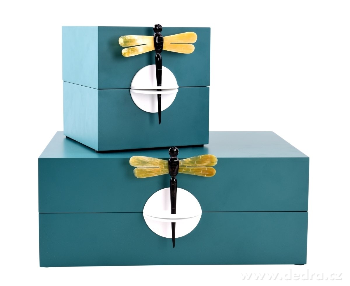 Dekorativní šperkovnice, kazeta s vážkou – náhled 4 | Grand Móda