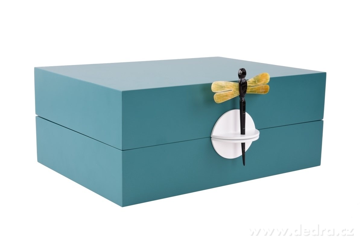 Dekorativní šperkovnice, , kazeta s vážkou | Boxy, ukládání vďcí | Grand Móda