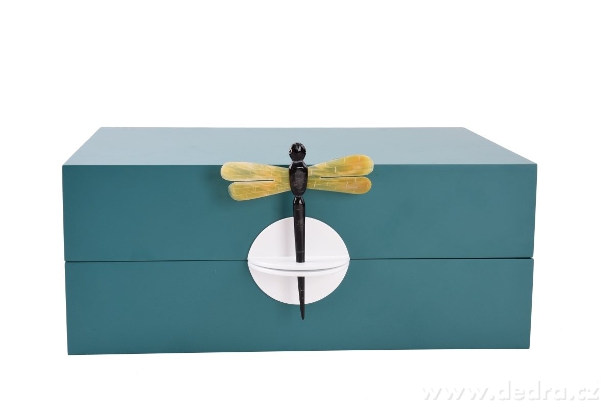 Dekorativní šperkovnice, , kazeta s vážkou – náhled 2 | Grand Móda