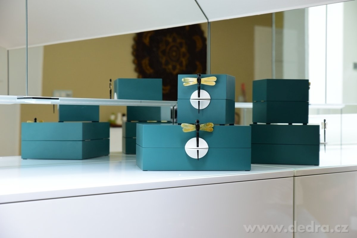 Dekorativní šperkovnice, , kazeta s vážkou – náhled 3 | Grand Móda