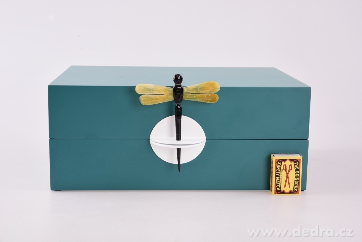 Dekorativní šperkovnice, , kazeta s vážkou – náhled 5 | Grand Móda