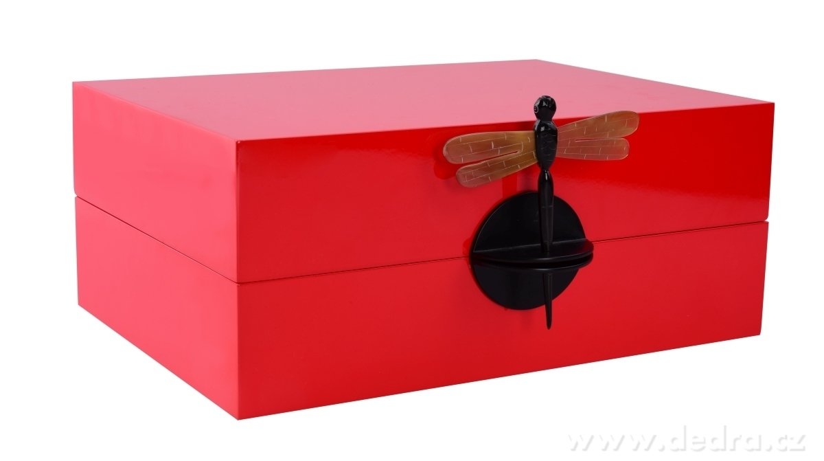 Dekorativní šperkovnice, , kazeta s vážkou | Boxy, ukládání vďcí | Grand Móda