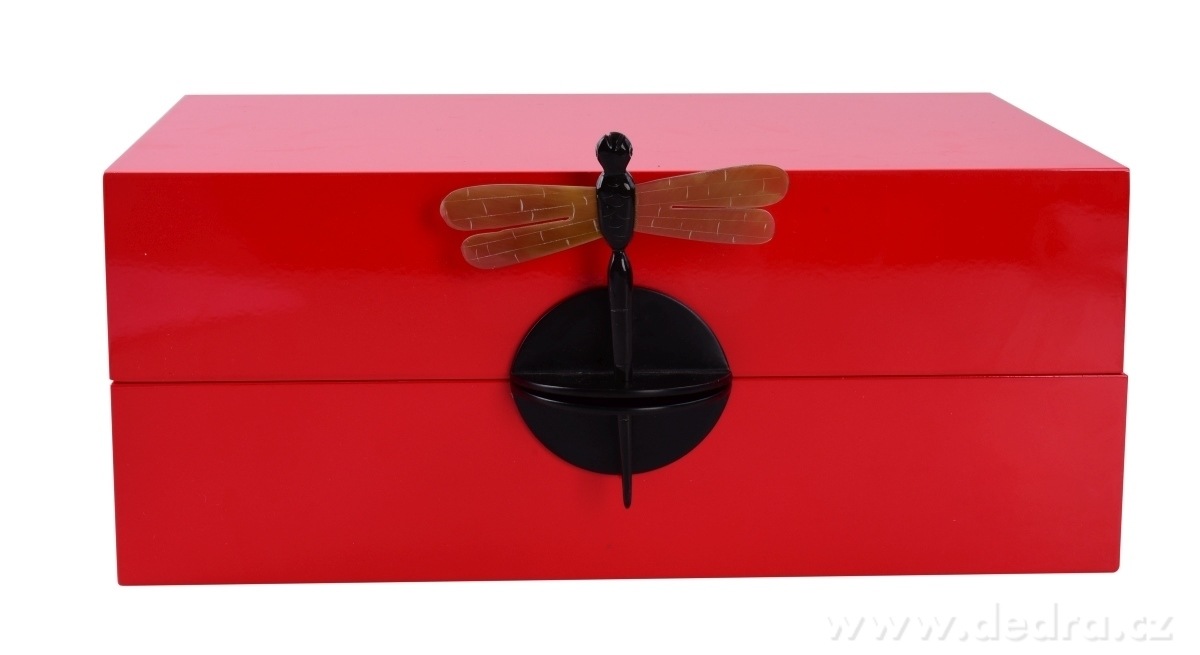 Dekorativní šperkovnice, , kazeta s vážkou – náhled 2 | Grand Móda