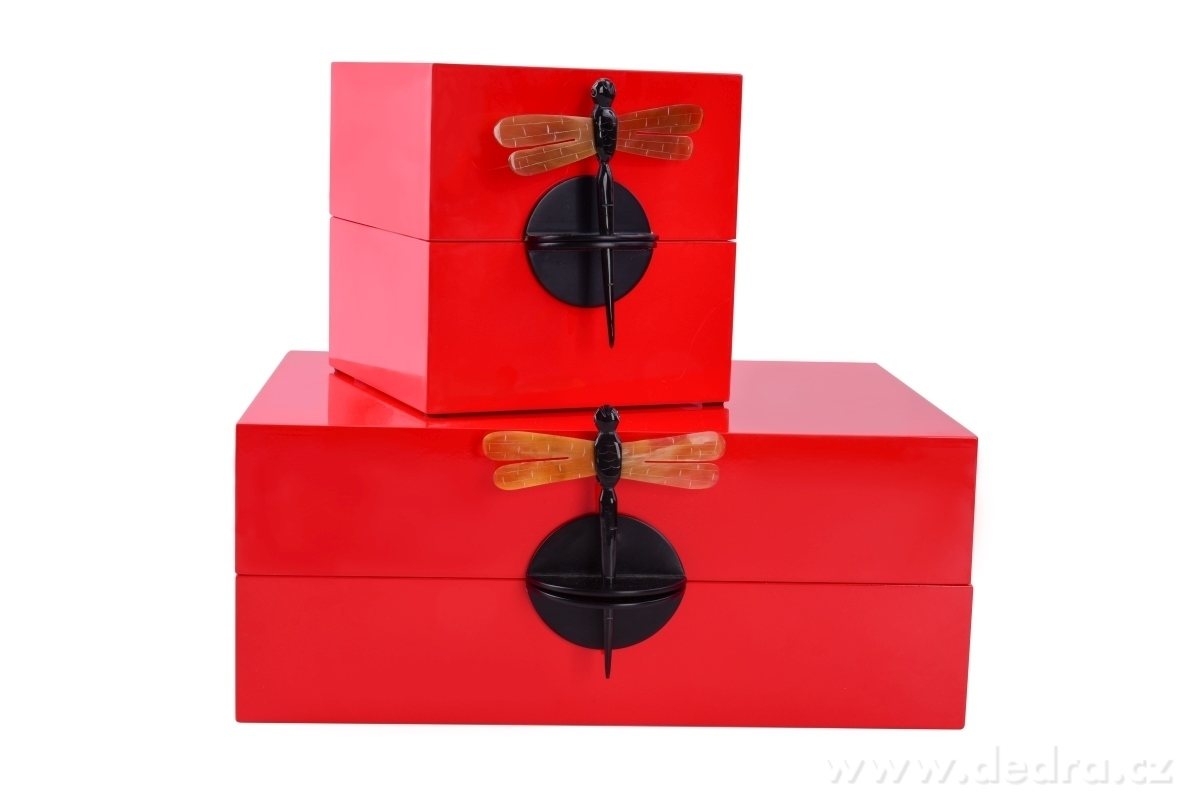 Dekorativní šperkovnice, , kazeta s vážkou – náhled 4 | Grand Móda