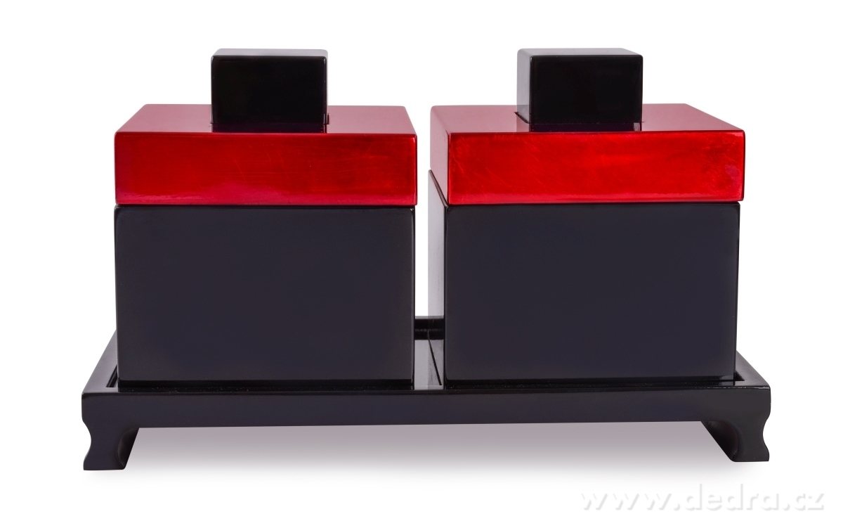 Set 2 ks šperkovnice, kazety na dekorativním podstavci – náhled 2 | Grand Móda