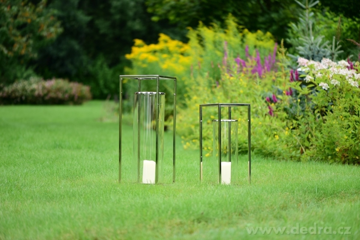 Nerezová lucerna, čtvercová – náhled 4 | Grand Móda