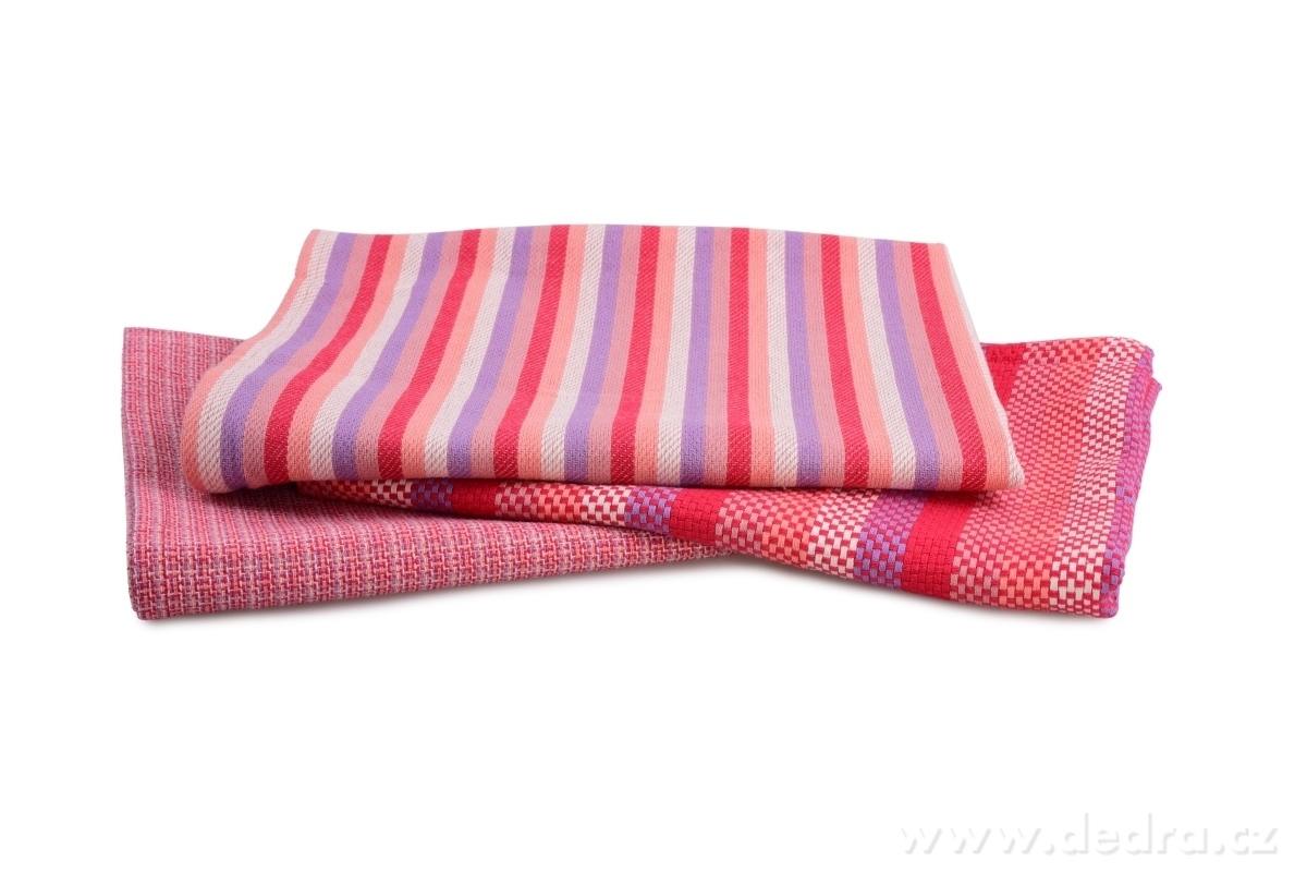 3ks kuchyňské utěrky, červené tóny – náhled 2 | Grand Móda