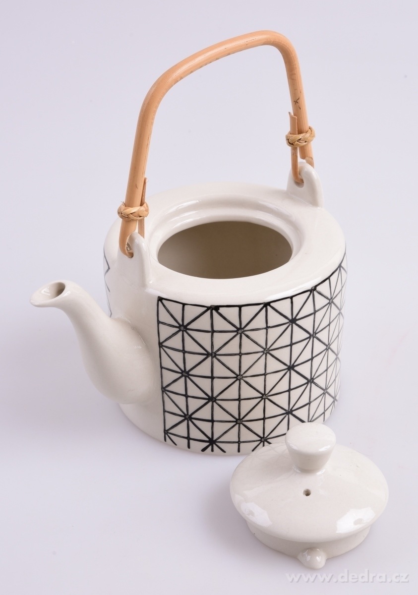 Konvice Black&White, s bambusovým – náhled 4 | Grand Móda
