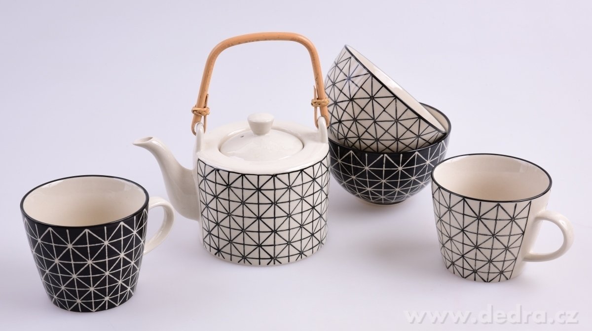 Konvice Black&White, s bambusovým – náhled 6 | Grand Móda