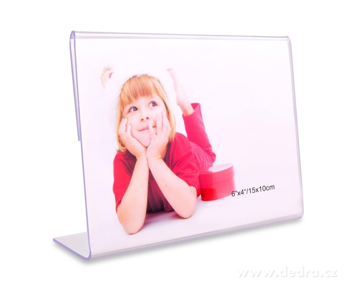 VISO, 10 x 15 cm, průhledný stojánek na fotky, menu & vzkazy | Fotorámečky | Grand Móda