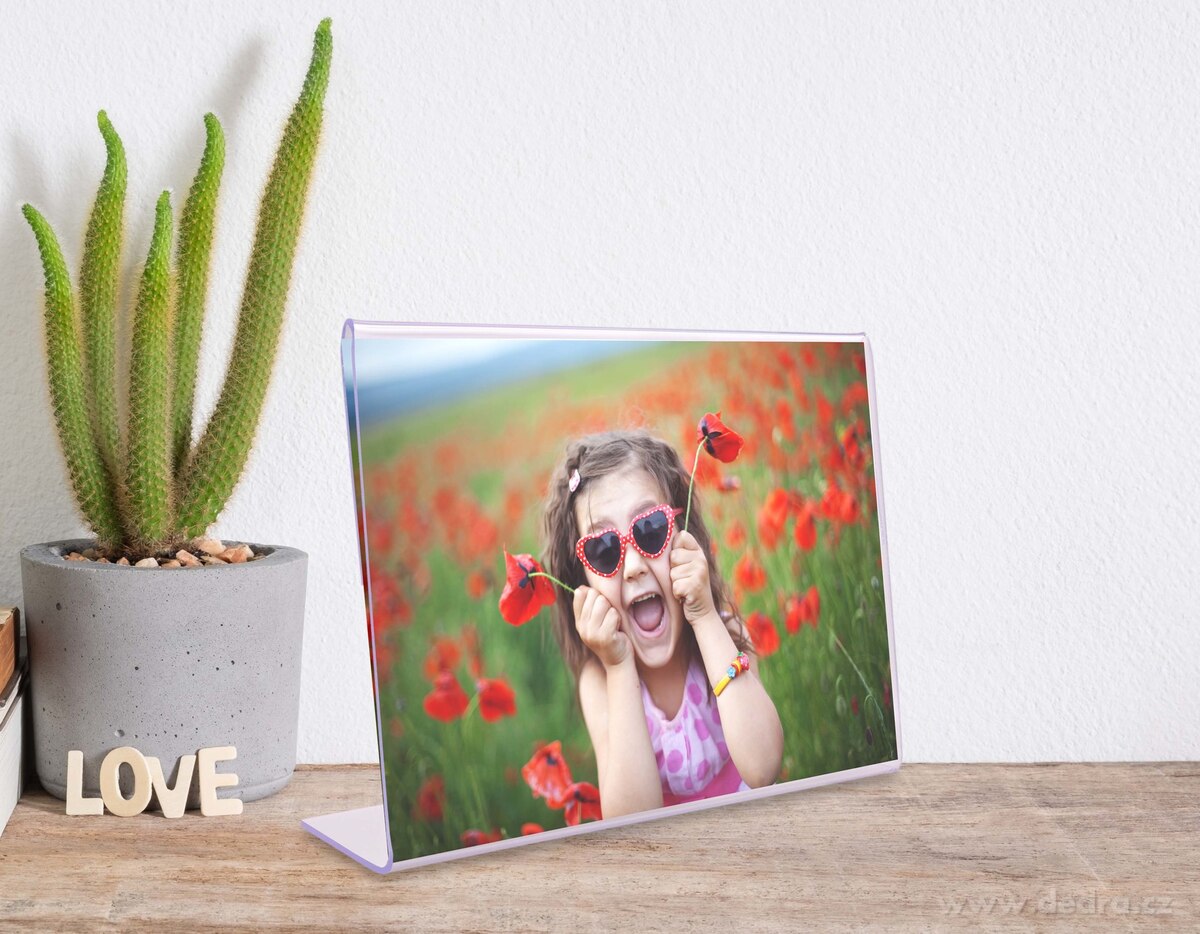 VISO, 10 x 15 cm, průhledný stojánek na fotky, menu & vzkazy – náhled 3 | Grand Móda