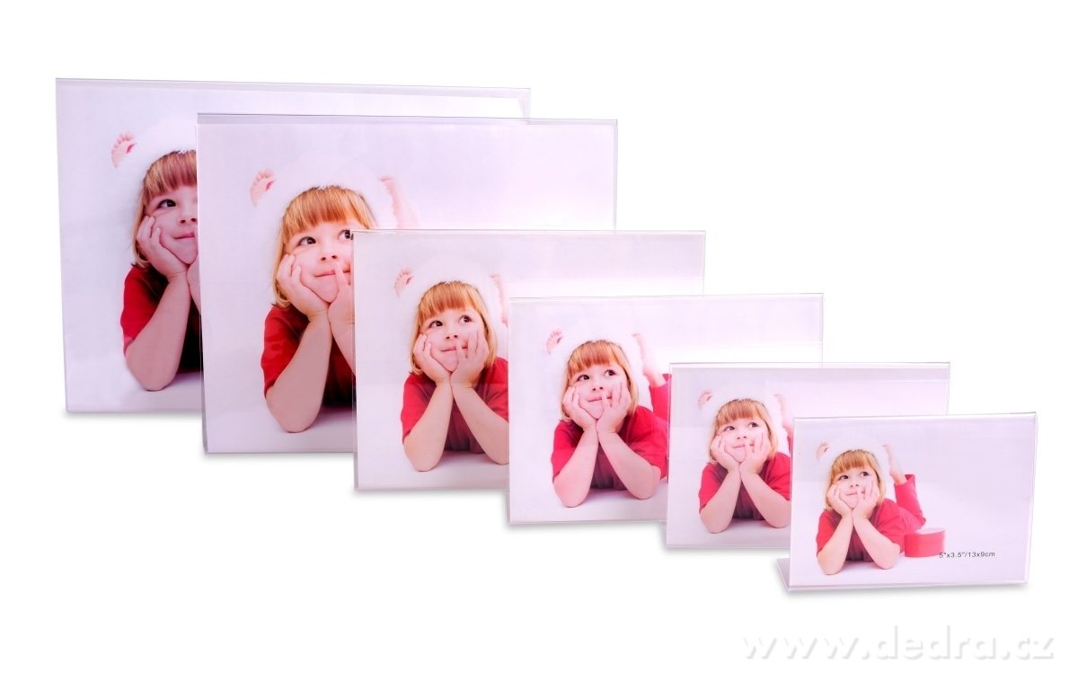 VISO, 13 x 18 cm, průhledný stojánek na fotky, menu & vzkazy – náhled 4 | Grand Móda