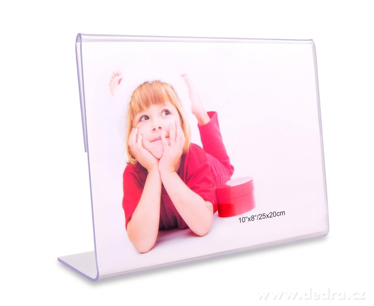 VISO, 20 x 25 cm, průhledný stojánek na fotky, menu & vzkazy | Fotorámečky | Grand Móda
