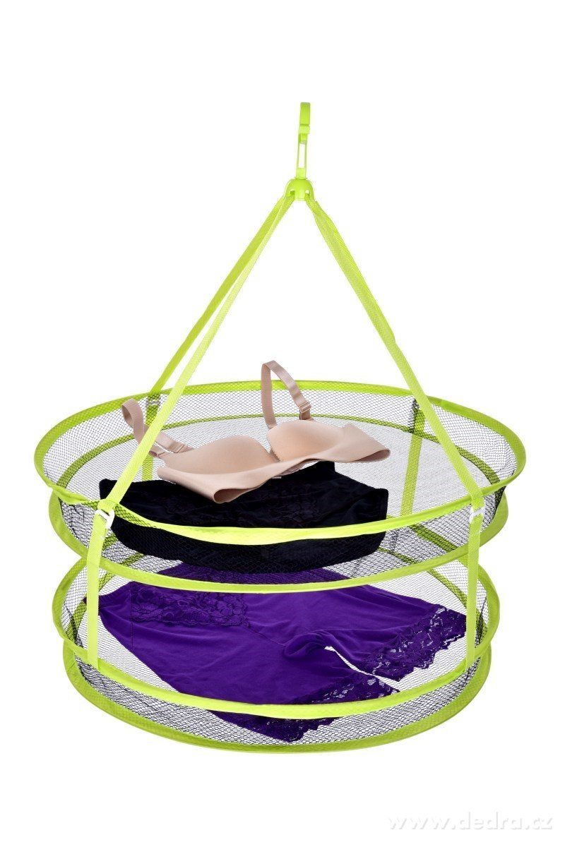 COMPACT, XL skládací dvoupatrový sušák Ø 60 cm, na prádlo, ovoce, houby & bylinky – náhled 3 | Grand Móda