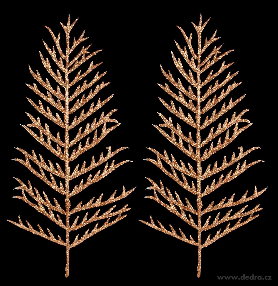 2 ks bronzového kapradí, délka cca 40 cm | Ateliérové kvďtiny a spol. | Grand Móda