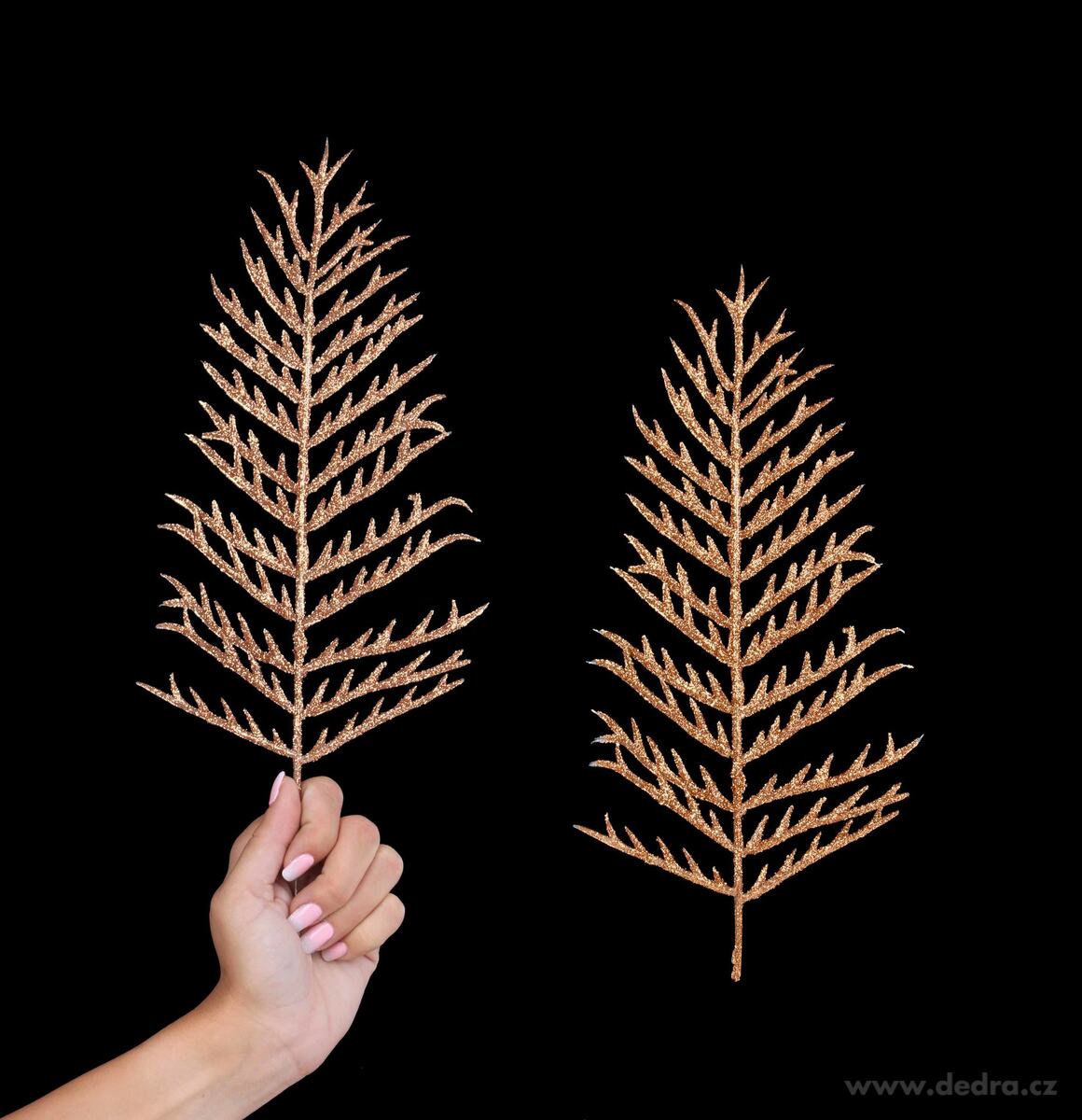 2 ks bronzového kapradí, délka cca 40 cm – náhled 2 | Grand Móda