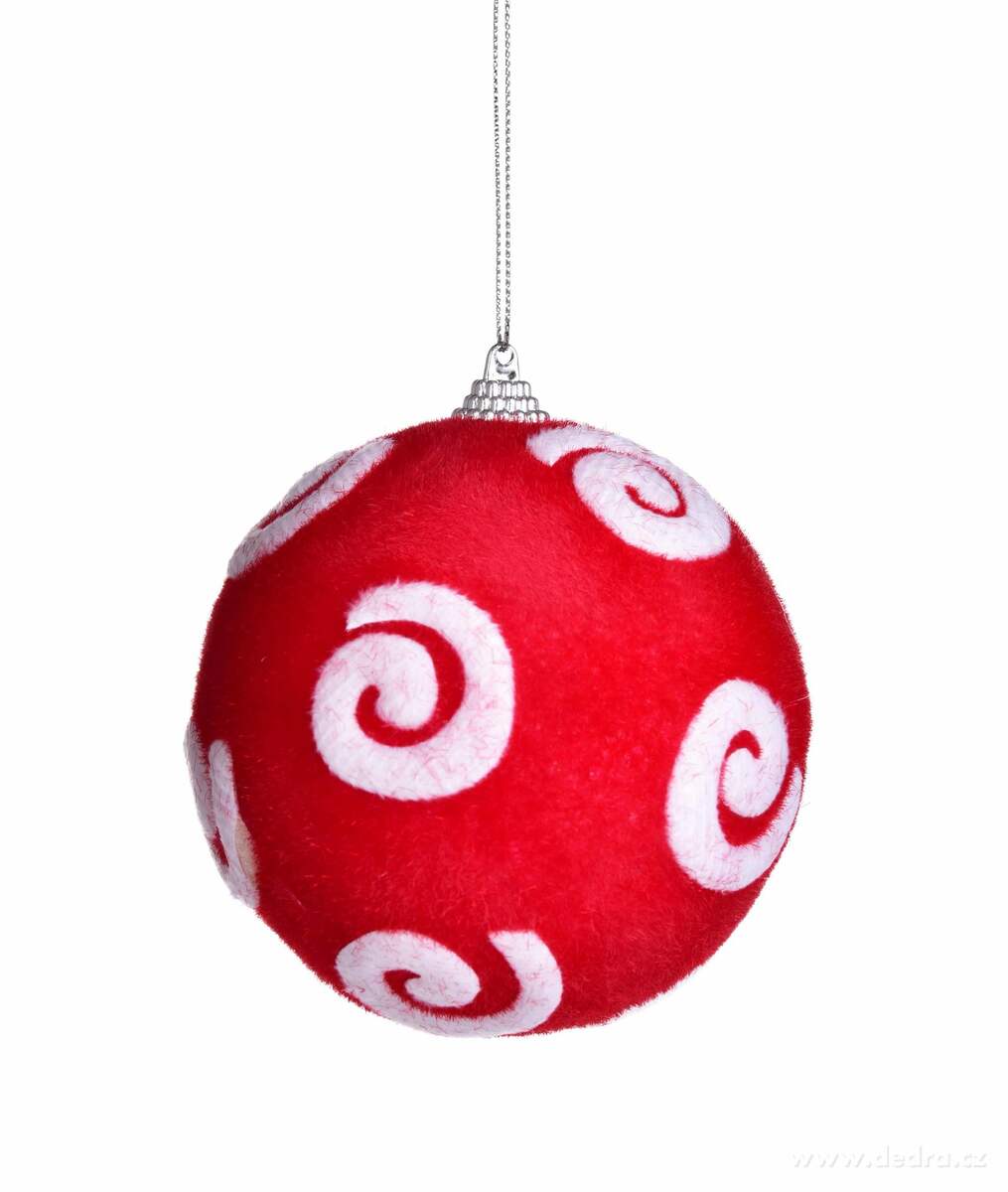 1 ks červená koule průměr 8, 5 cm | Dekorace | Grand Móda
