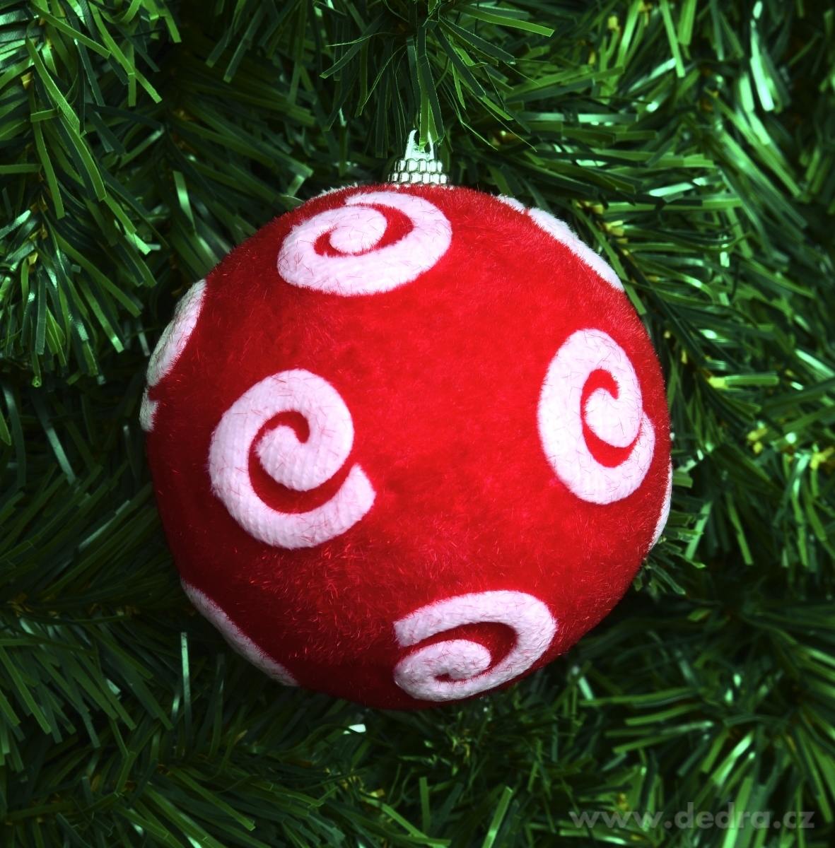 1 ks červená koule průměr 8, 5 cm – náhled 2 | Grand Móda