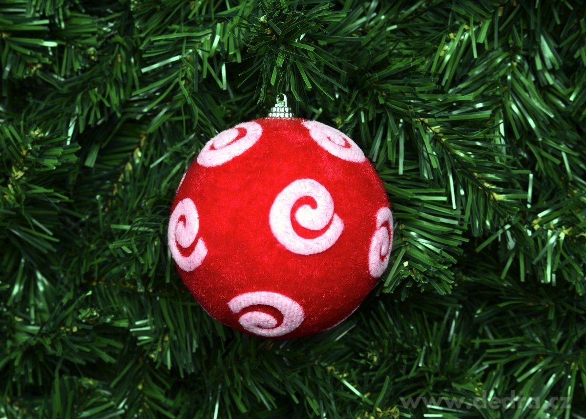 1 ks červená koule průměr 8, 5 cm – náhled 5 | Grand Móda