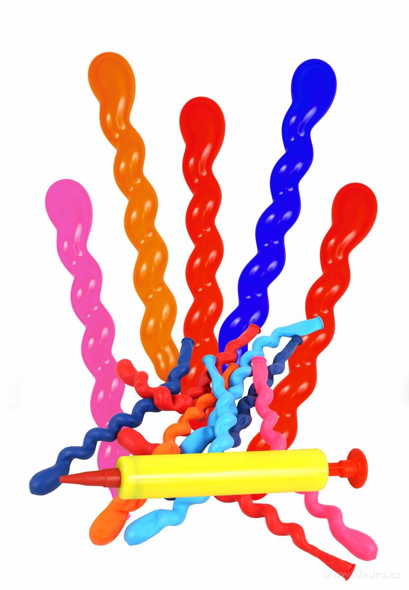 8 ks vlnité XXL balónky nafukovací + PUMPIČKA ZDARMA | Tvořivé hraní ­čîł | Grand Móda