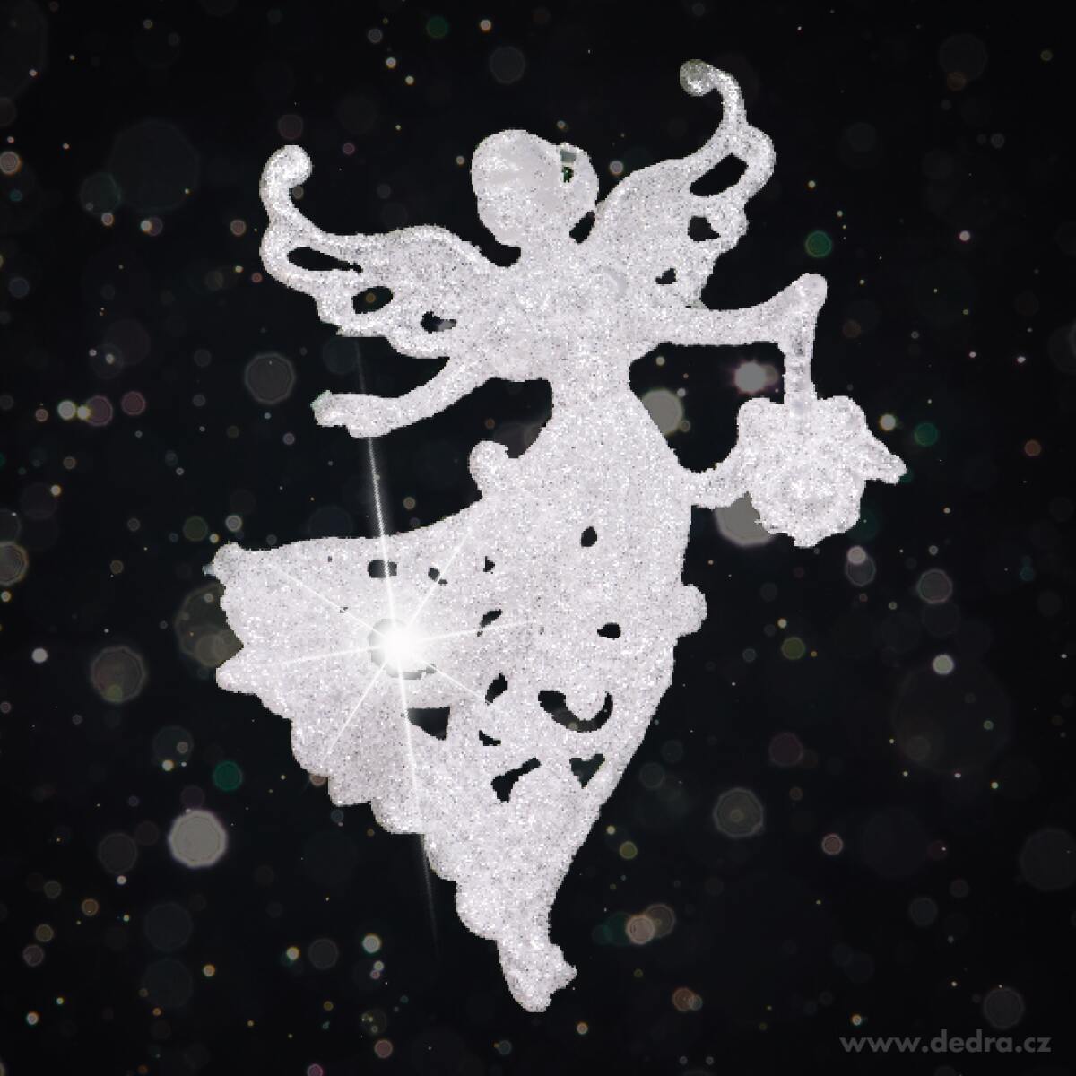 11, 5 cm ledová 3D ozdoba, ANDĚLSKÁ VÍLA | Dekorace | Grand Móda