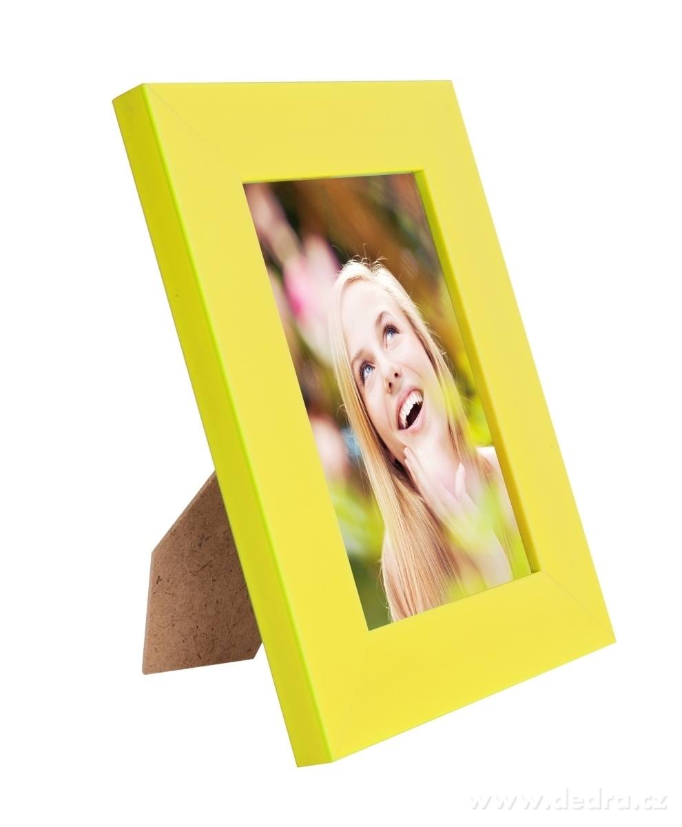 Dřevěný fotorámeček, žloutkový | Fotorámečky | Grand Móda