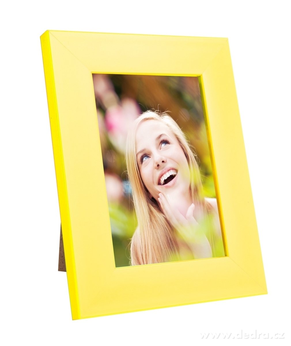 Dřevěný fotorámeček, žloutkový – náhled 3 | Grand Móda