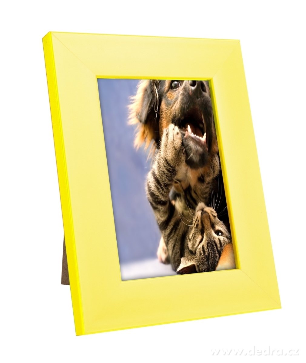 Dřevěný fotorámeček, žloutkový – náhled 4 | Grand Móda
