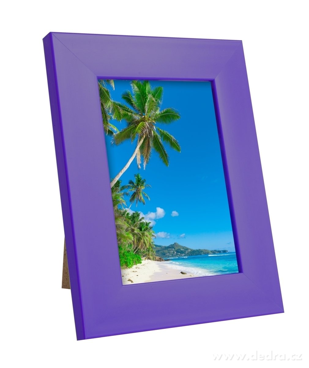 Dřevěný fotorámeček, tmavě fialový – náhled 2 | Grand Móda
