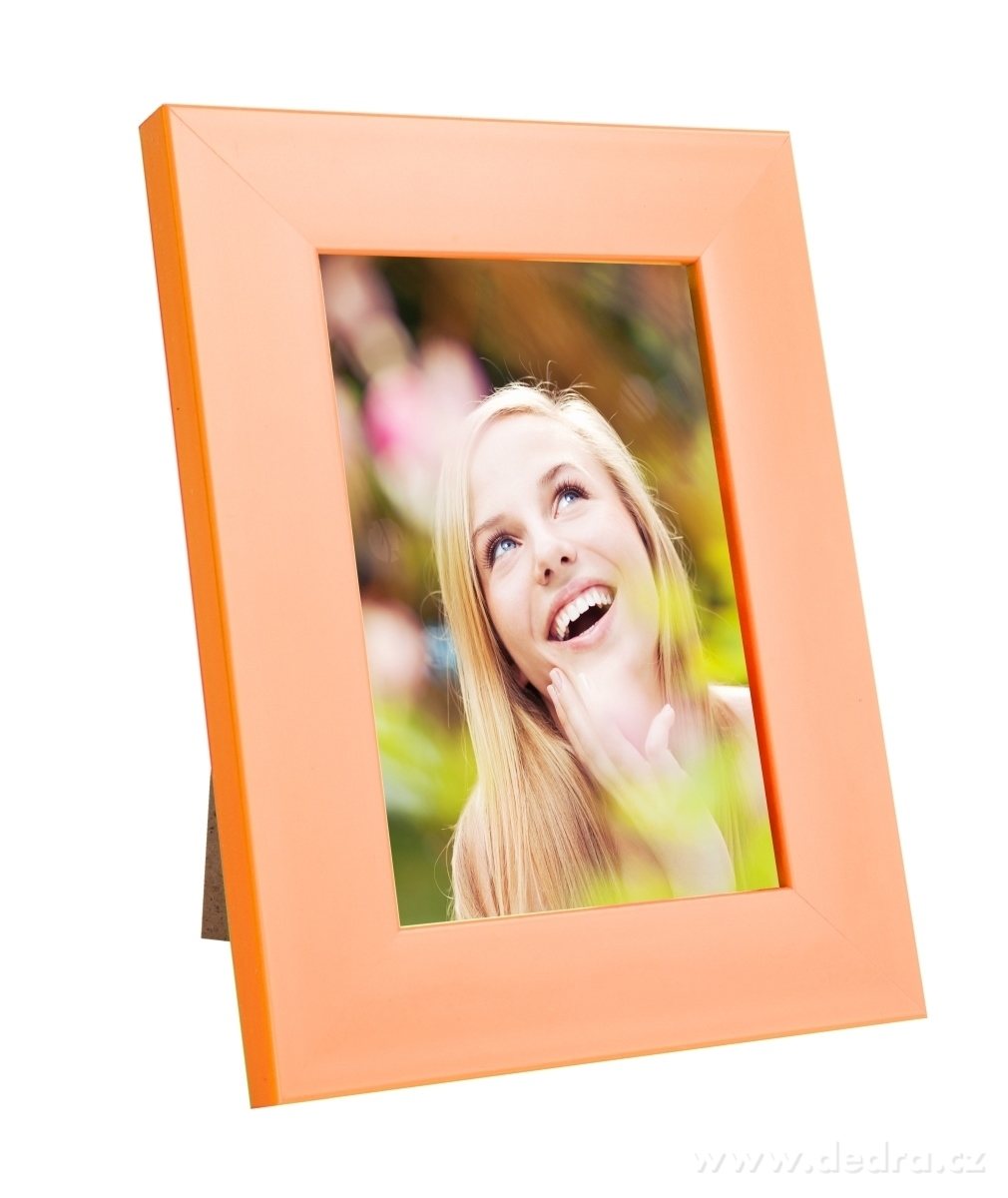 Dřevěný fotorámeček, oranžový – náhled 3 | Grand Móda