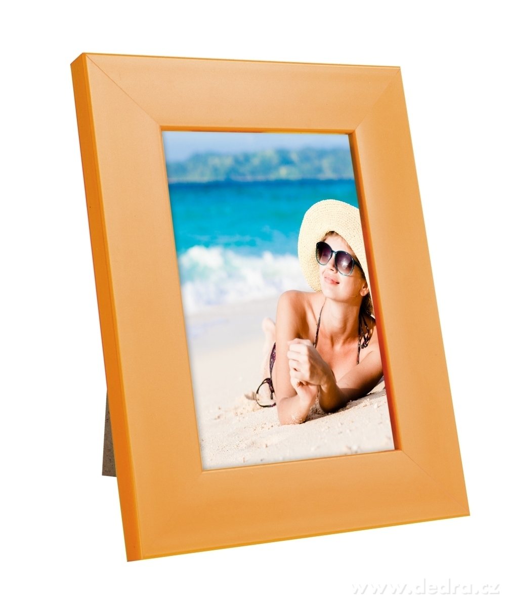 Dřevěný fotorámeček, oranžový – náhled 4 | Grand Móda