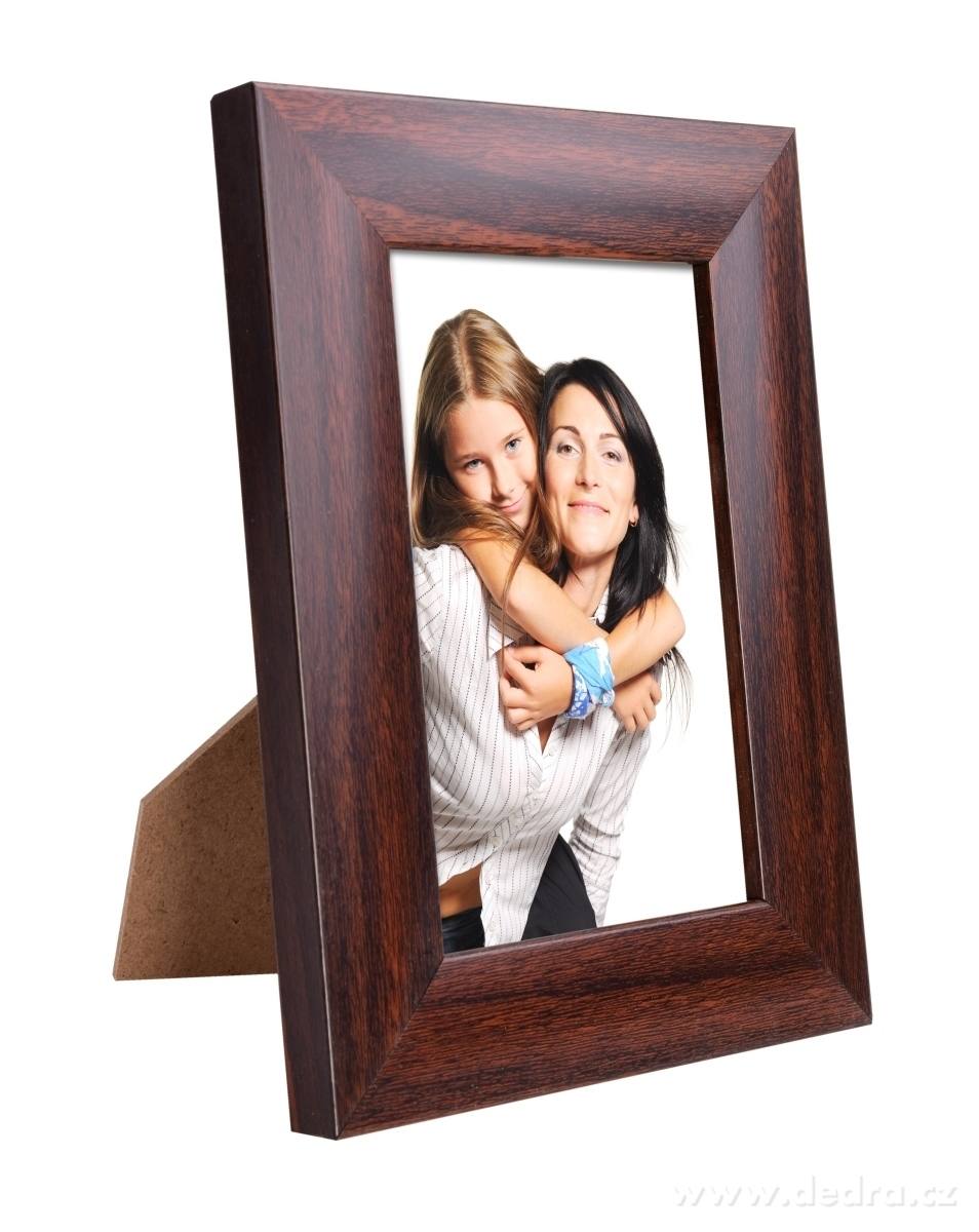 Dřevěný fotorámeček, mahagonový