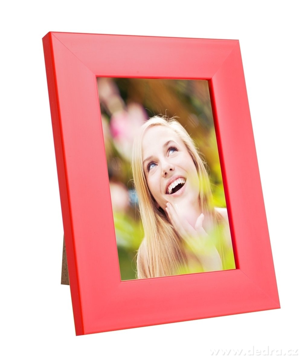 Dřevěný fotorámeček, červený – náhled 3 | Grand Móda