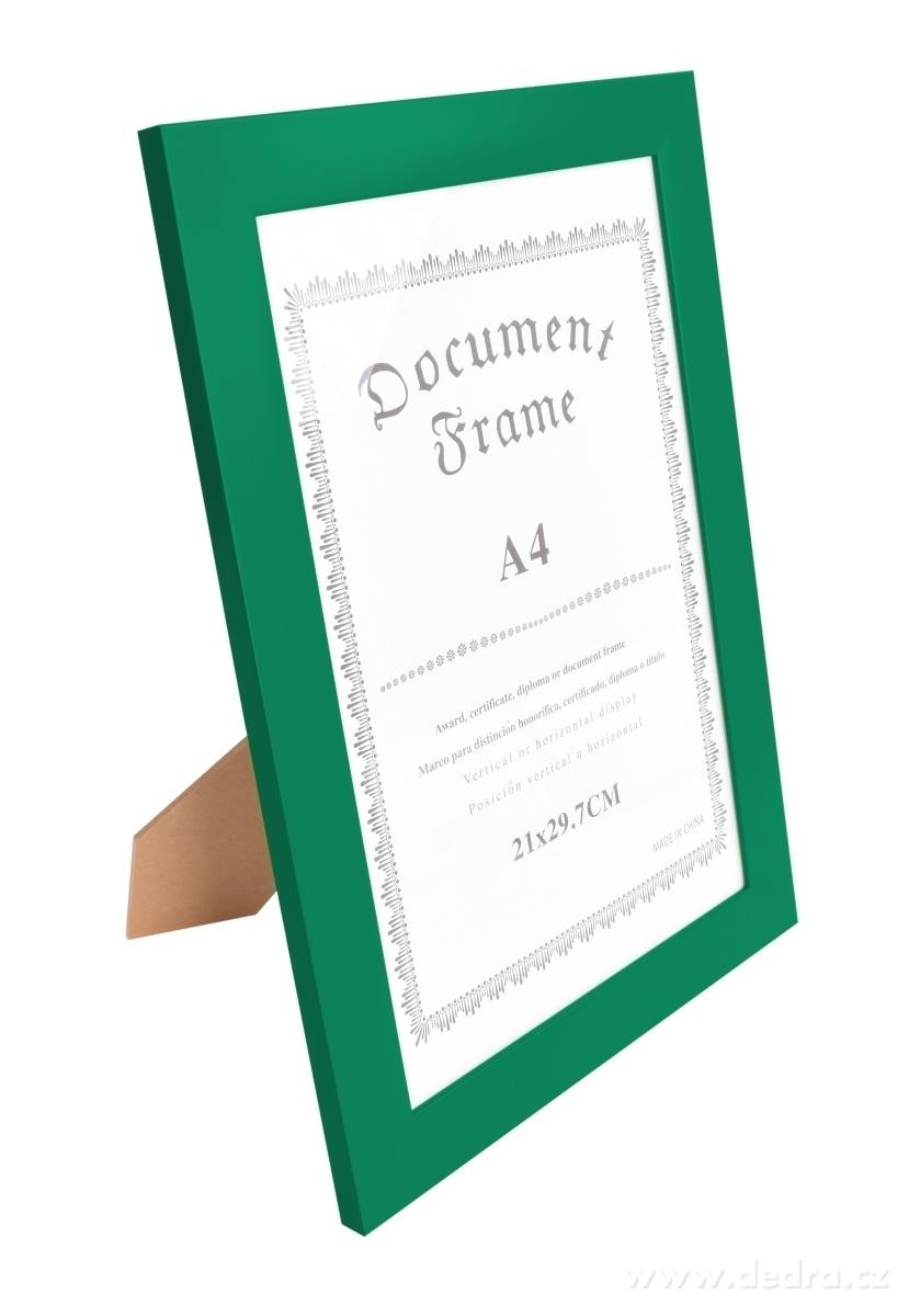 Dřevěný fotorámeček, tmavě zelený s patinou | Fotorámečky | Grand Móda